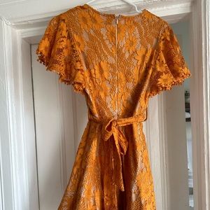 Orange Spring dress